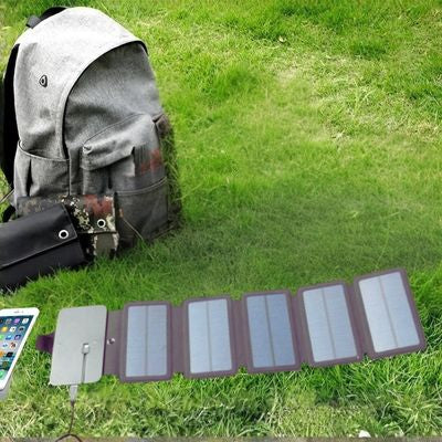 Chargeur solaire randonnée sur sol charge portable