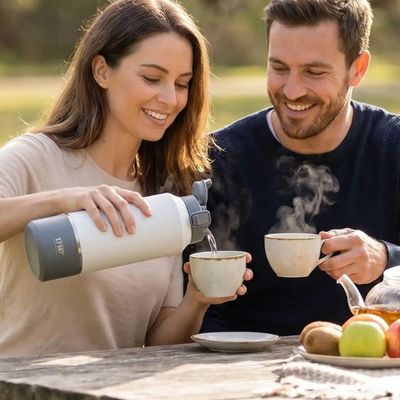 Pause thé avec gourde isotherme 2l nature