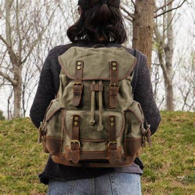 Sac à dos cuir femme sur dos pour balade