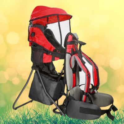 Sac à dos porte bébé multi protections rouge