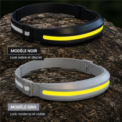 Une lampe frontale COB deux variantes